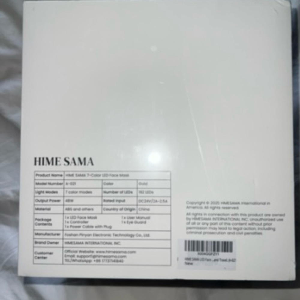 7-Color LED Face Mask - White - Picture 3 of 8